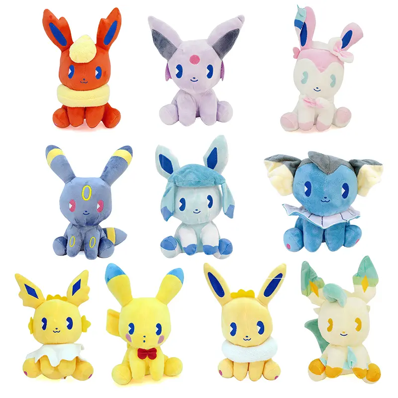 10er Set Evoli Entwicklungen Kuscheltiere (ca. 17cm)