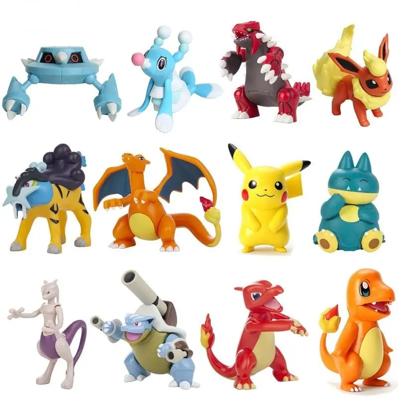 4cm Pokemon Figuren (Charmander Cubone Bulbasaur Alola Vulpix Fennekin Chespin Pikachu etc.)