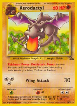 Aerodactyl FO-16 Rare Near Mint Englisch