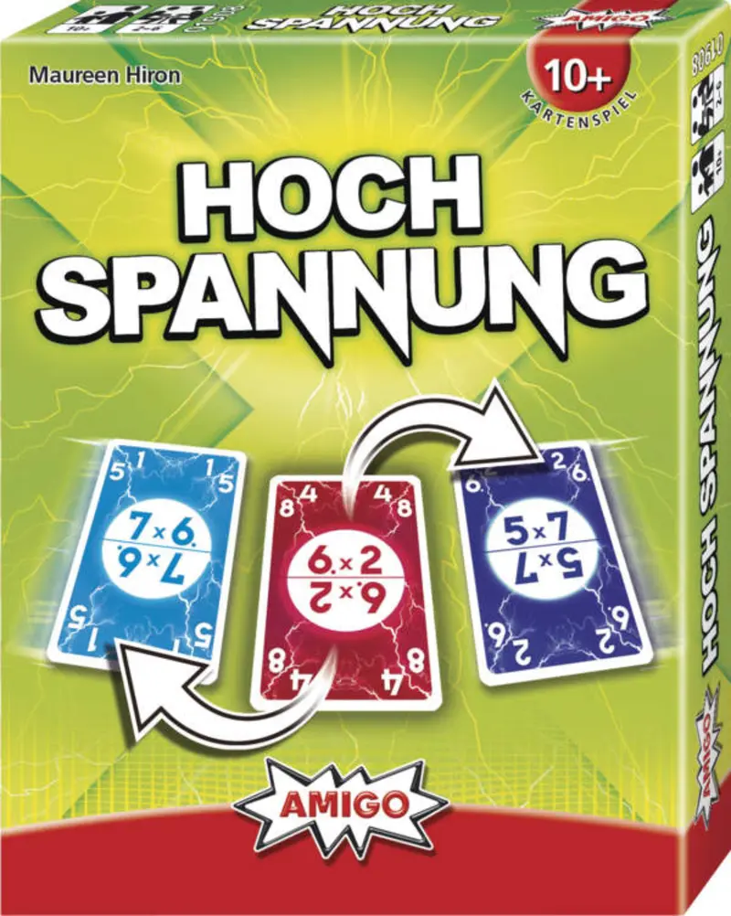 AMIGO Hochspannung – Kartenspiel Reaktion & Einmaleins