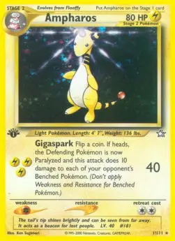 Ampharos NG-1 Holo Rare Deutsch