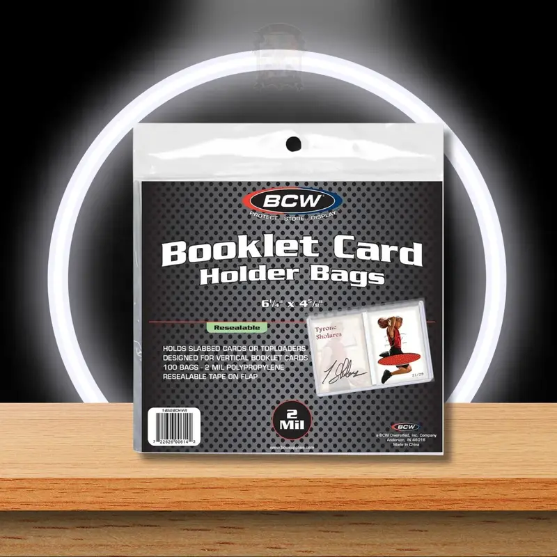 BCW Vertical Booklet Card Holder Bags Resealable