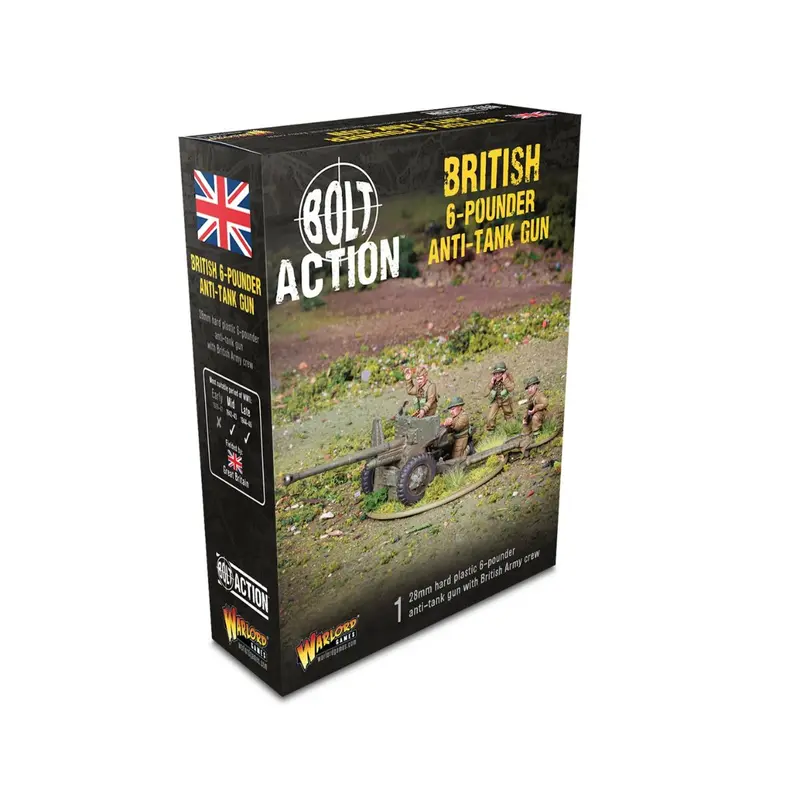 British 6-Pounder Anti-Tank Gun Plastik