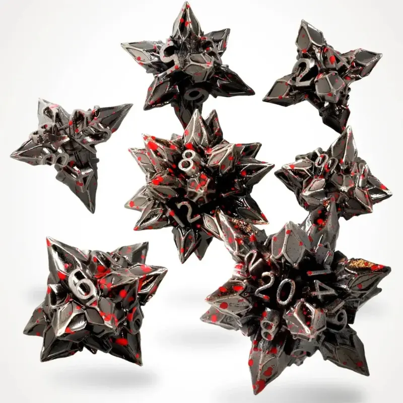 Brutal Bane Metal Rpg Dice Set