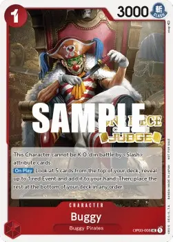 Buggy (OP03-008) JDG Uncommon Near Mint Englisch