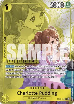 Charlotte Pudding (OP03-112) (V.2) UP Rare Near Mint Englisch