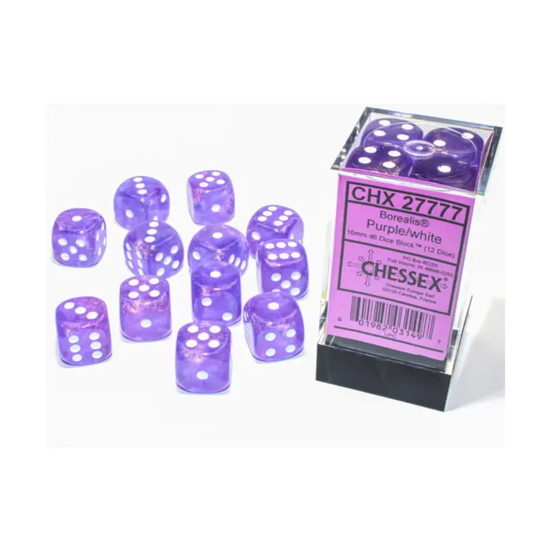 Chessex - 16mm D6 - Dice Block - Borealis