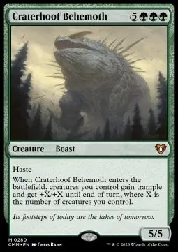 Craterhoof Behemoth CMM-280 Mythic Excellent Englisch Foil