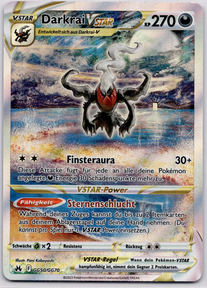 Darkrai VSTAR (CRZ GG50) Zenit der Könige – Deutsch (Light Played)