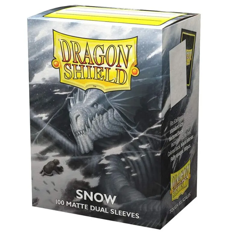 Dragon Shield Sleeves Matte Dual Snow(100 Sleeves)