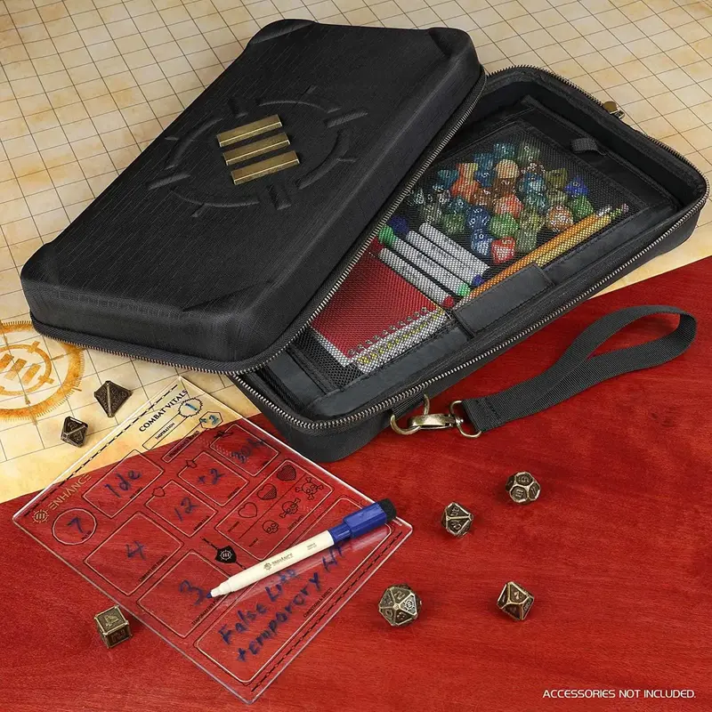 ENHANCE - Tabletop RPGs Community Dice Organizer Case & XL Rolling Tray