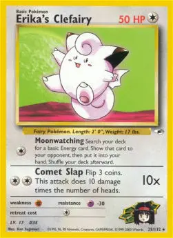 Erika's Clefairy GH-25 Rare Englisch
