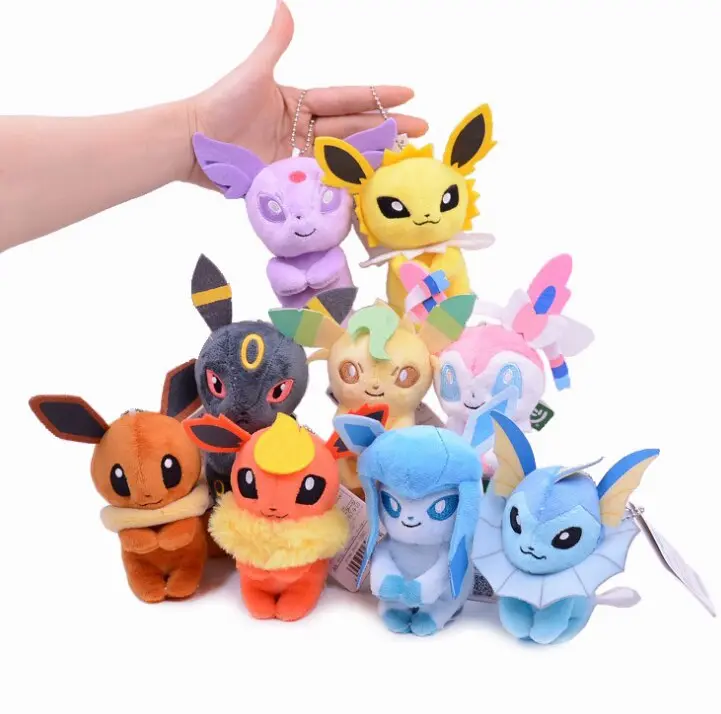 Evoli Entwicklungen als Kuscheltiere - 9 Stk. im Set