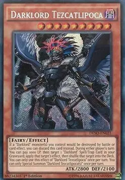 Finsterlord Tezcatlipoca DESO-031 Secret Rare Near Mint Deutsch 1. Auflage