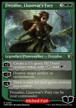 Freyalise, Llanowar's Fury XCMM-560 Rare Near Mint Englisch Foil