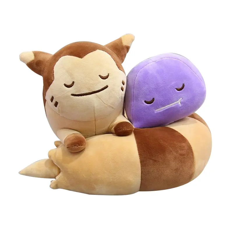 Furret / Wiesenior mit Ditto Plüschtier (ca. 30cm)