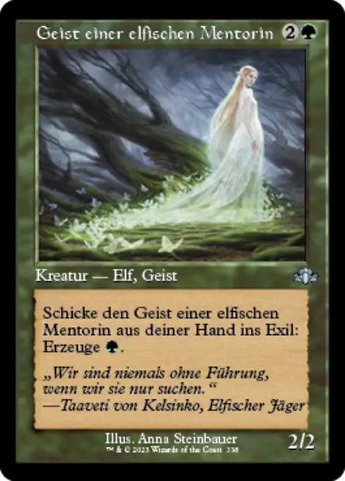 Geist einer elfischen Mentorin XDMR-338 Uncommon Deutsch