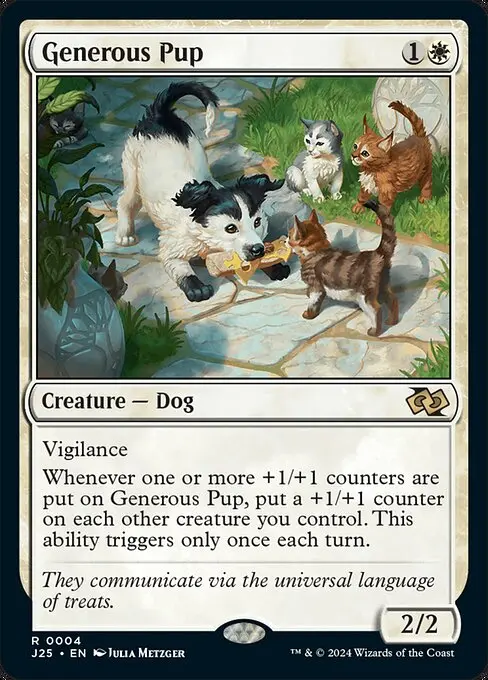 Generous Pup J25-4 Rare Englisch
