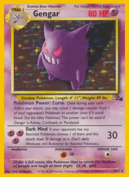 Gengar FO-5 Holo Rare Englisch