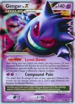 Gengar LV.X AR-97 Ultra Rare Deutsch
