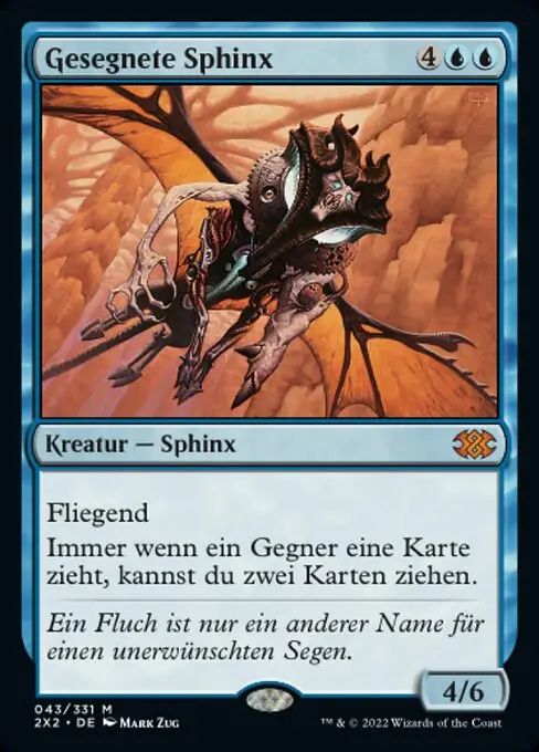 Gesegnete Sphinx 2X2-43 Mythic Deutsch