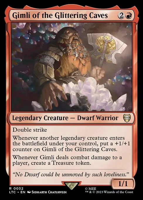 Gimli of the Glittering Caves LTC-32 Rare Englisch