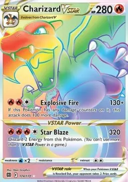 Glurak VSTAR BRS-174 Secret Rare Deutsch
