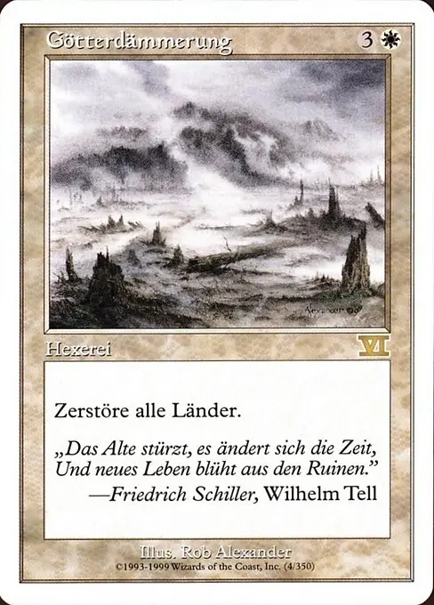 Götterdämmerung 6ED-4 Rare Deutsch