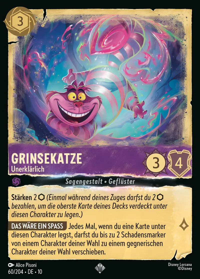 Grinsekatze - Unerklärlich 10WHI-060 Super Rare Deutsch