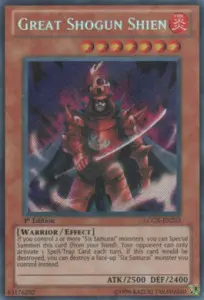 Großer Shogun Shien LCGX-233 Secret Rare Poor Deutsch