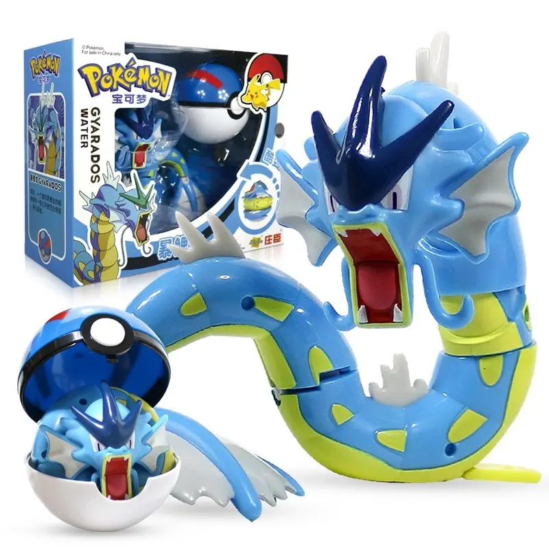 Gyarados / Garados Spielzeug Figur mit Pokeball - Pokemon Spiel Set