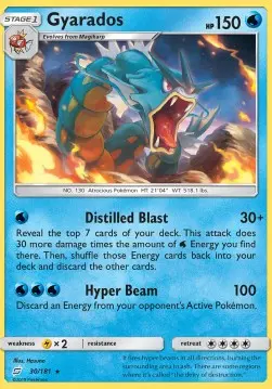 Gyarados TEU-30 Holo Rare Englisch