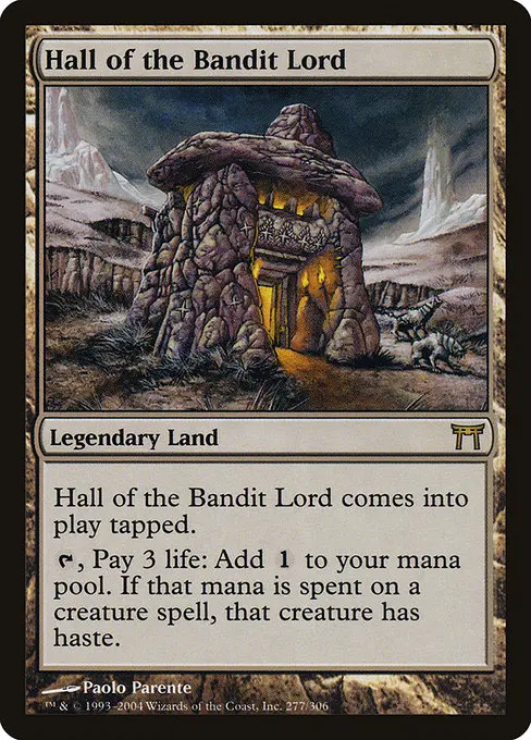 Hall of the Bandit Lord CHK-277 Rare Englisch