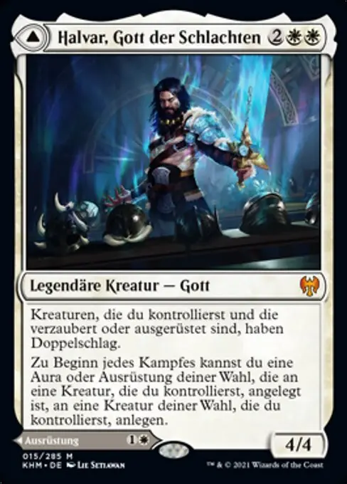 Halvar, Gott der Schlachten // Schwert der Reiche KHM-15 Mythic Deutsch