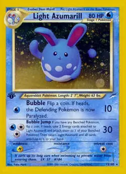 Helles Azumarill NDE-13 Holo Rare Deutsch