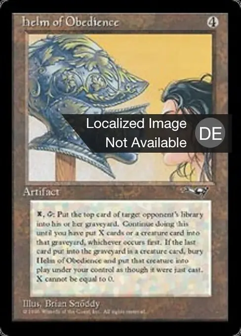 Helm der Gehorsamkeit ALL- Rare Deutsch
