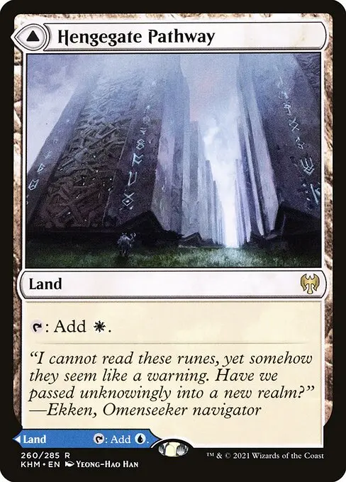 Hengegate Pathway // Mistgate Pathway KHM-260 Rare Englisch