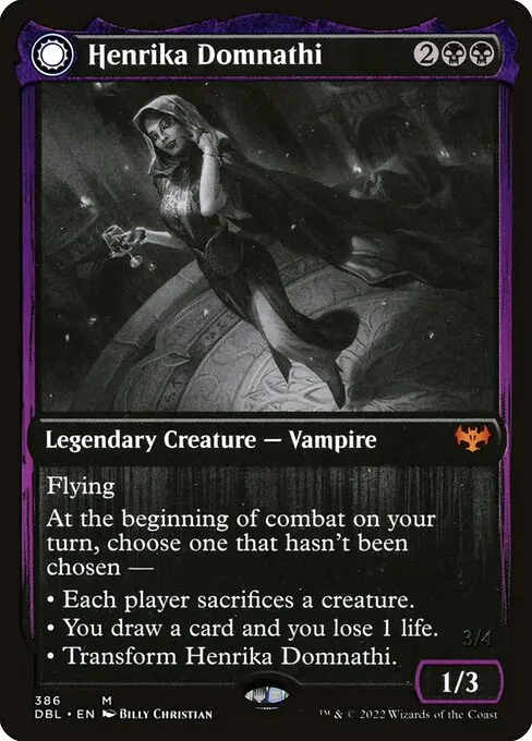 Henrika Domnathi // Henrika, Infernal Seer DBL-386 Mythic Englisch