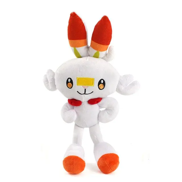 Hopplo / Scorbunny mit Flammen Ohren (ca. 35cm) Pokemon Schwert und Schild