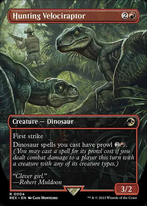 Hunting Velociraptor (V.1) REX-4 Rare Englisch