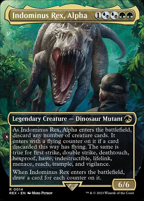 Indominus Rex, Alpha (V.1) REX-14 Rare Englisch