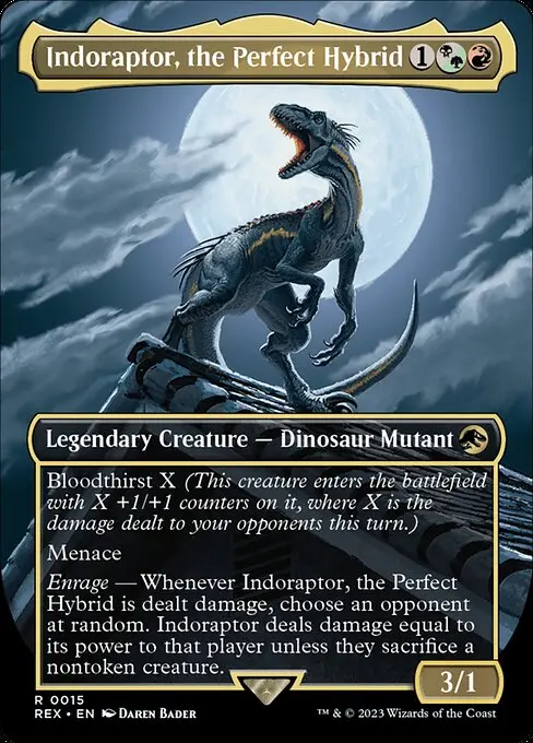Indoraptor, the Perfect Hybrid (V.1) REX-15 Rare Englisch