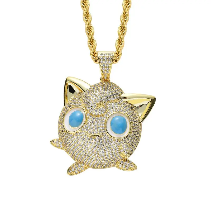 Jigglypuff Pummeluff Halskette Hip Hop Style Pokemon