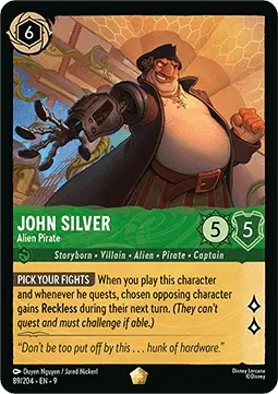 John Silver - Außerirdischer Pirat 9FAB-89 Legendary Boosterfrisch Deutsch Foil