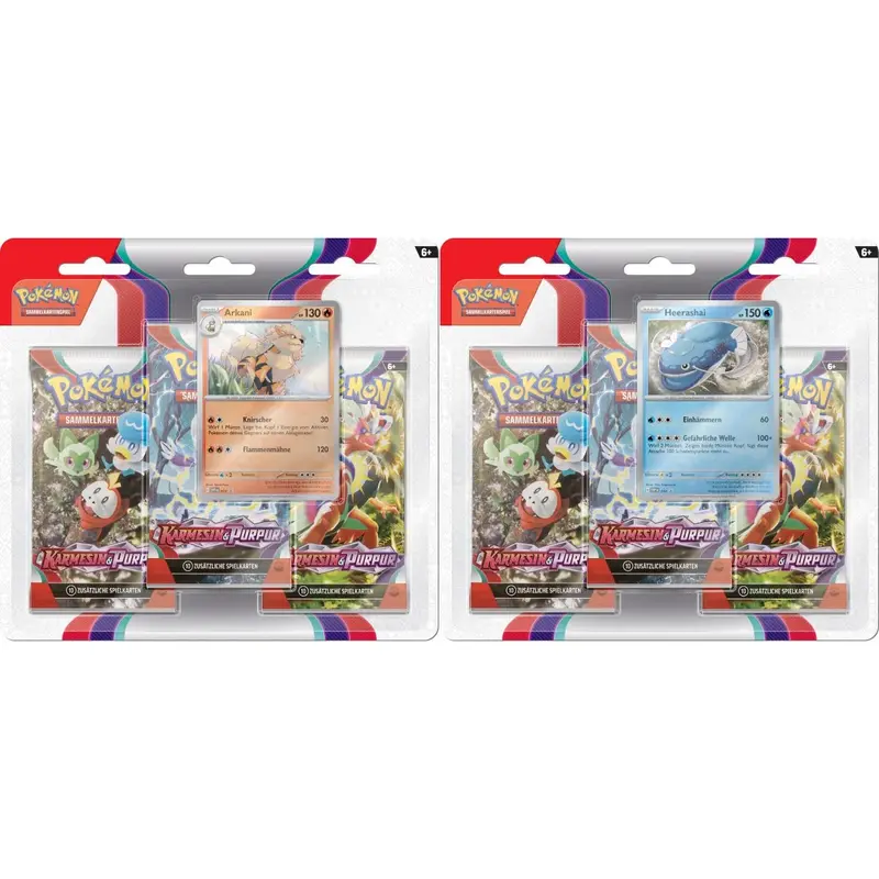 Karmesin & Purpur 3er Blister - DE
