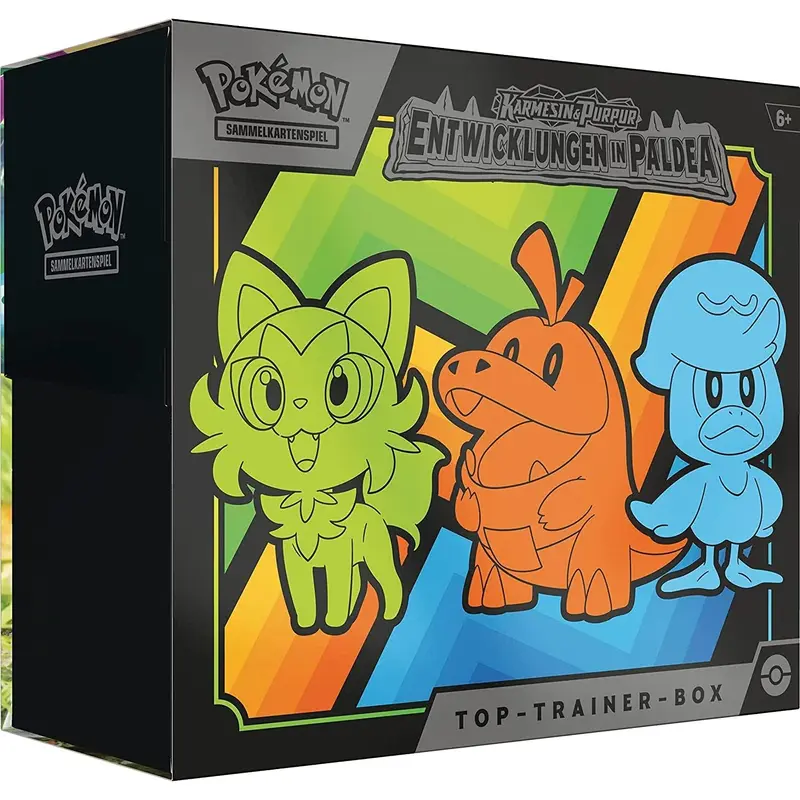 Karmesin & Purpur Entwicklungen von Paldea - Elite Trainer Box - DE