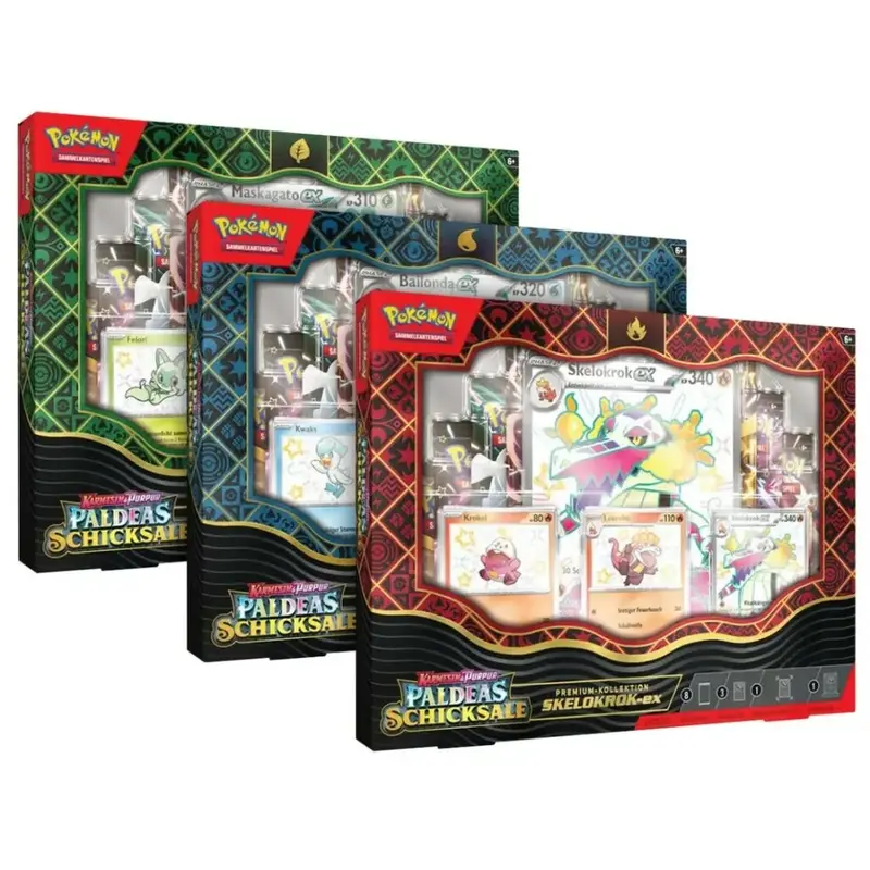 Karmesin & Purpur - Paldeas Schicksal - Premium Kollektion - DE