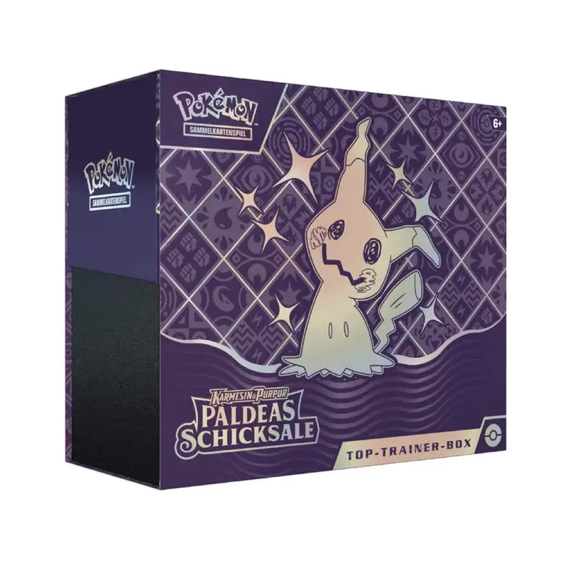 Karmesin & Purpur - Paldeas Schicksal - Top-Trainer-Box - DE