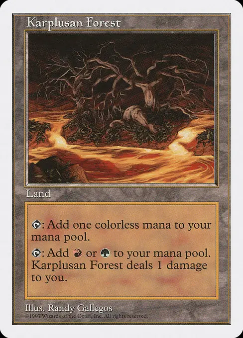 Karplusan Forest 5ED- Rare Englisch