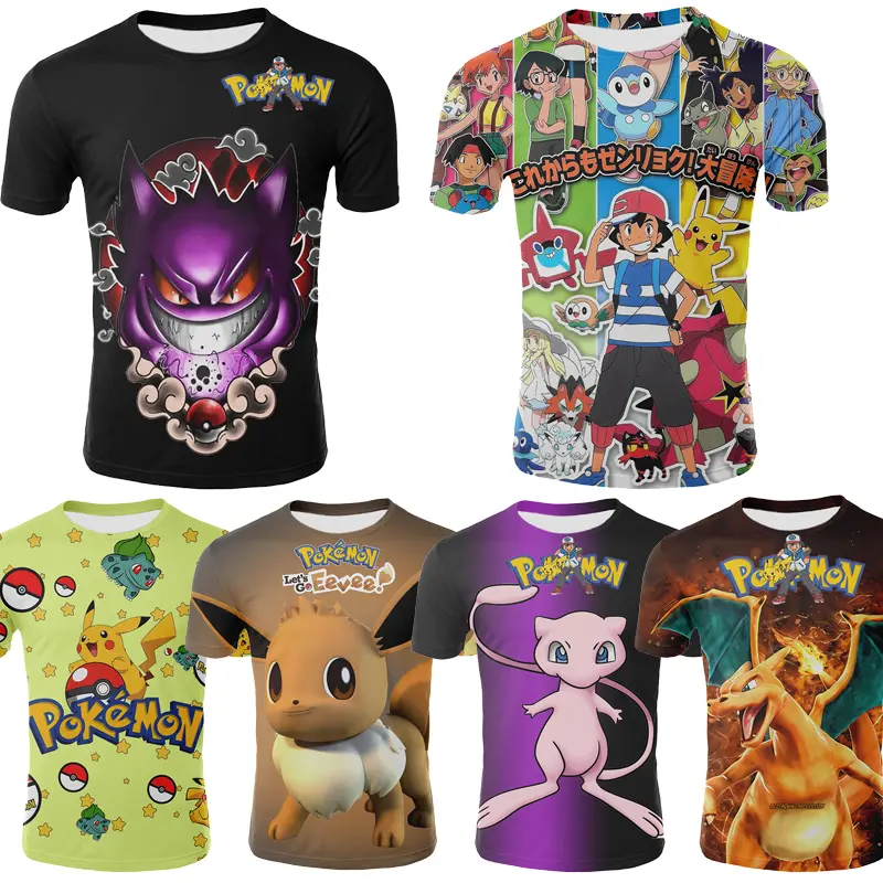 Kinder T Shirts Pokemon und Pikachu Motive